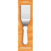 "WHITE PLASTIC HANDLE GRIDDLE SCRAPER 4.875x3"" BLADE" - Mabrook Hotel Supplies